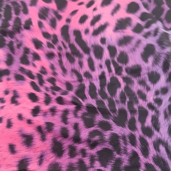 NEW! Vibrant Pink and Purple Leopard Print Dress - Picture 4 of 4